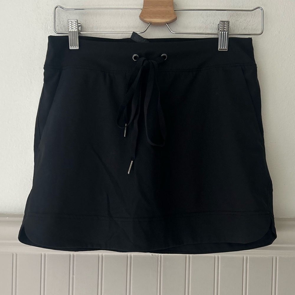 GAIAM XS Black Drawstring Skort with Pockets Size XS